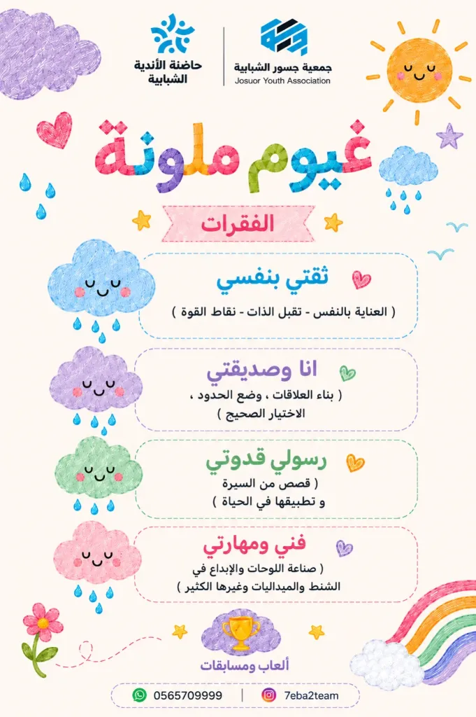 غيوم ملونة